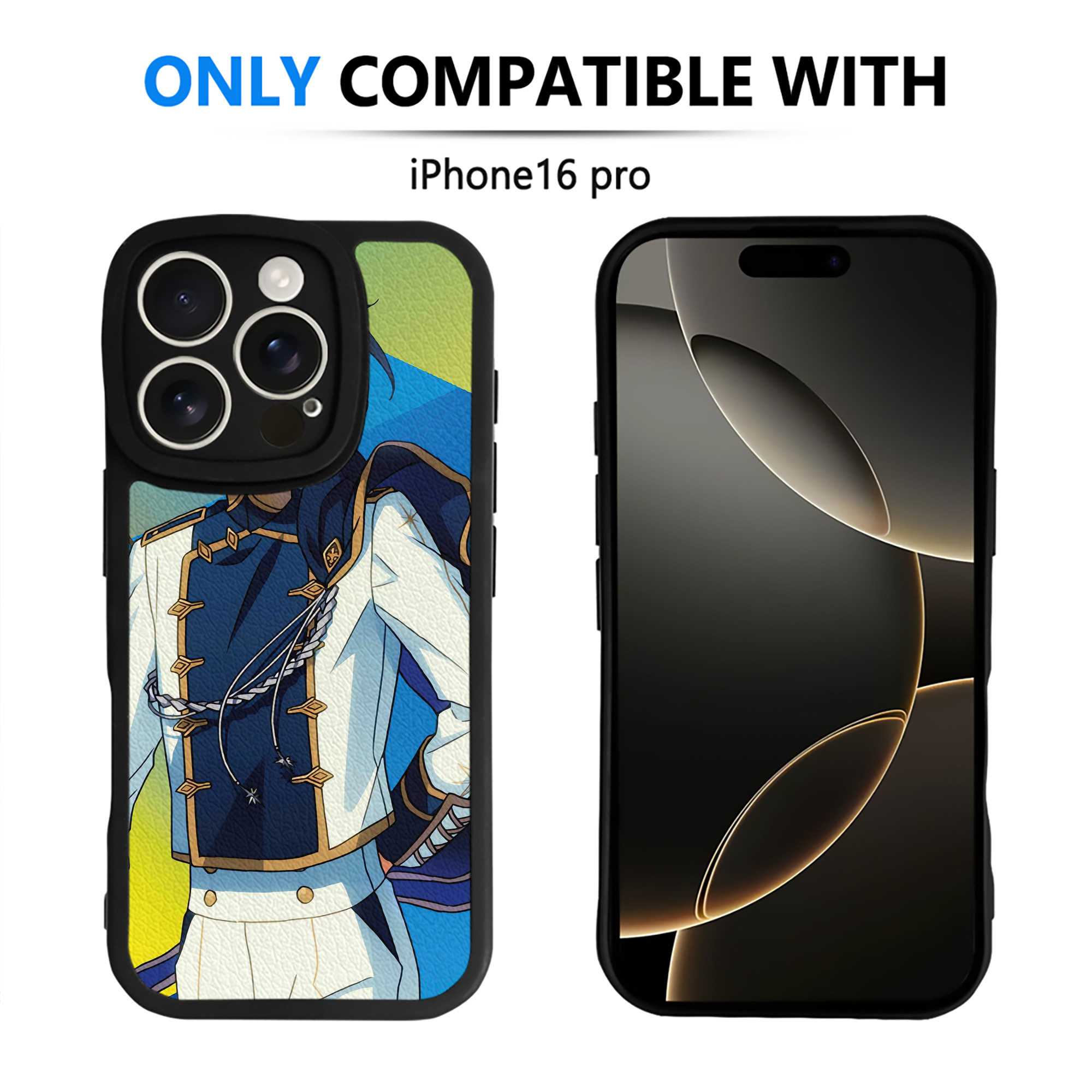 （画像用） あんさんぶるスターズ! Ensemble Stars 【iPhone 16シリーズ対応】シリコンスマホケース（レザー調） 材質：シリコン